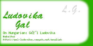 ludovika gal business card